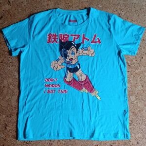 T-Post Limited Edition Astro Boy Blue Tee Shirt Men's 2XL NEW
